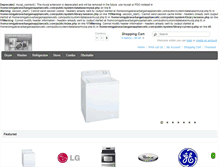 Tablet Screenshot of bargainappliancellc.com